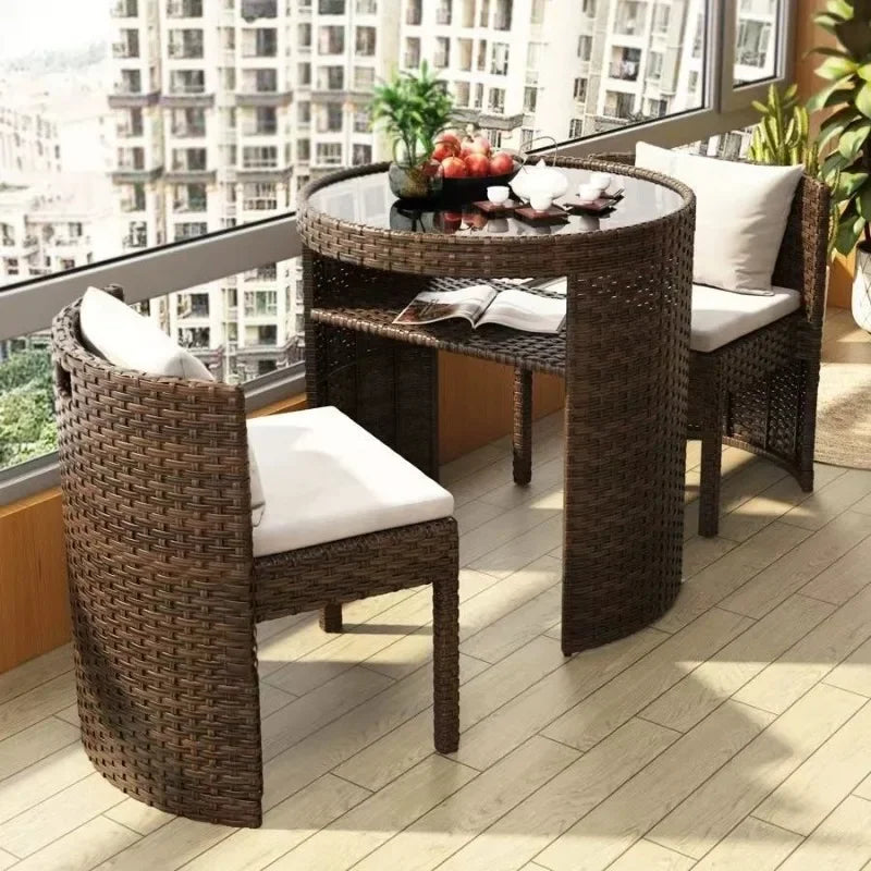 Ensemble table et chaises pour balcon