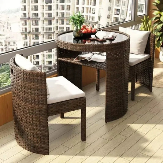 Ensemble table et chaises pour balcon