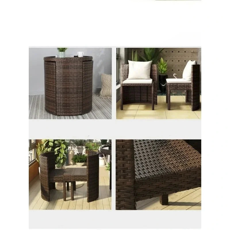Ensemble table et chaises pour balcon