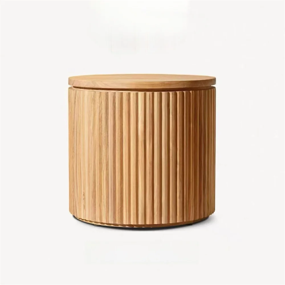 Canapé d'angle en teck pour terrasse