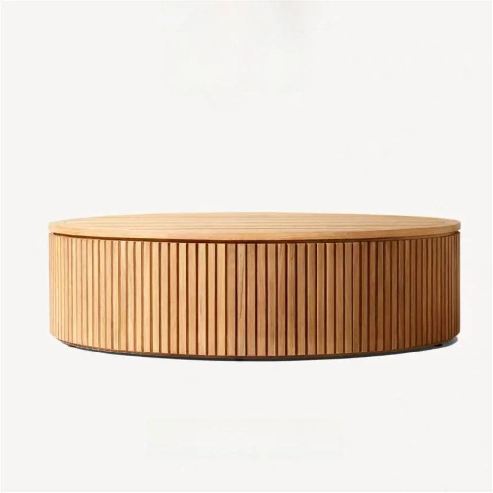 Canapé d'angle en teck pour terrasse