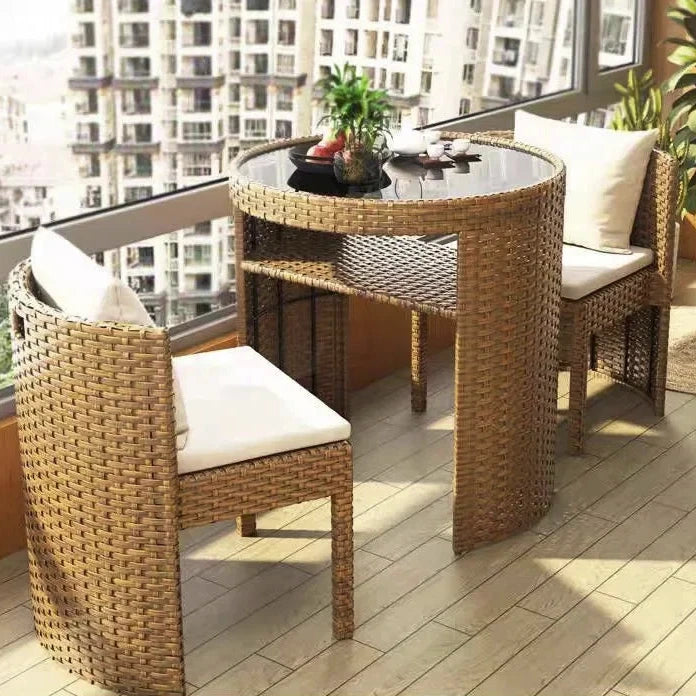 Ensemble table et chaises pour balcon