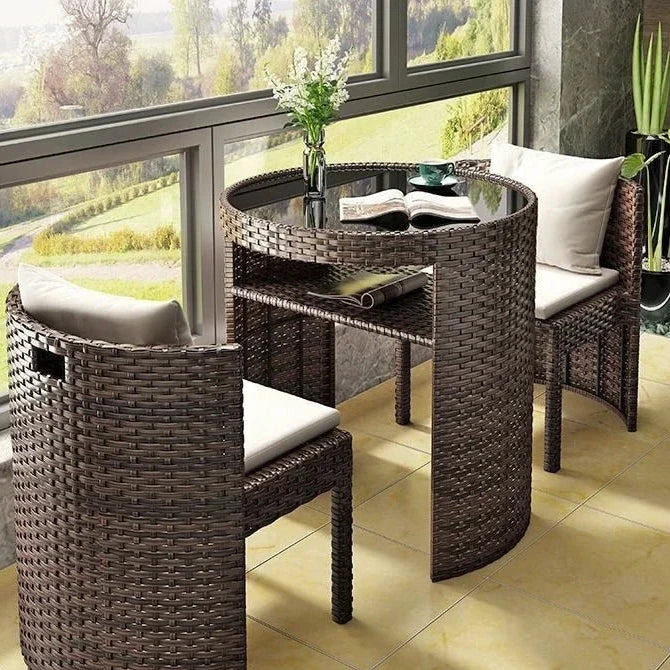 Ensemble table et chaises pour balcon